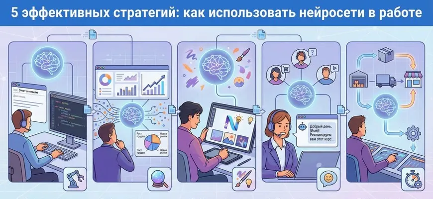 5 эффективных стратегий: как использовать нейросети в работе